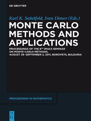 cover image of Monte Carlo Methods and Applications